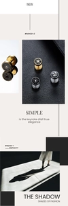 Macro view of geometric round stud earrings in gold, silver, and black with crystal inlay