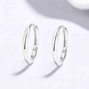 999 Feinsilber Gedrehte Geometrische Ohrringe Für Damen Minimalistisch Einfaches Chic Design Piercing Schmuck Geschenk