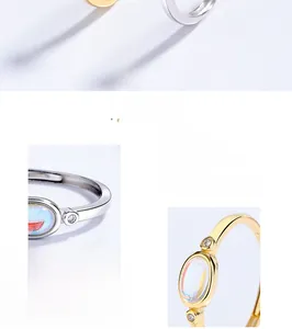 Detailed macro view of S925 sterling silver moonstone ring with zircon accents