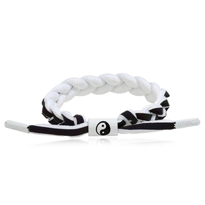 Bracelet Tressé Réfléchissant Yin Yang Tai Chi en Alliage Unisexe Streetwear Réglable Hip Hop Couple Bijoux de Mode