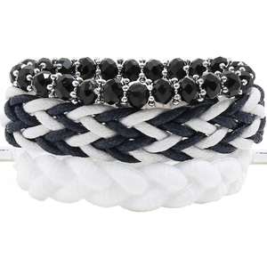 Punk Simple Woven Bracelet For Women Bohemian Handmade Adjustable Beaded Cord Bracelets Fashion Jewelry Student Daily Wear