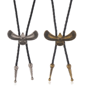 Vintage Adler Bolo-Krawatte Herren Cowboy Western Bolo-Krawatte Kunstleder Halskette Punk Antik Bronze Silber Schmuck Geschenk