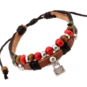 Vintage Multilayer Cowhide Leather Bracelet For Men Handmade Woven Ethnic Beaded Wrap Bracelet Adjustable Punk Jewelry Gift
