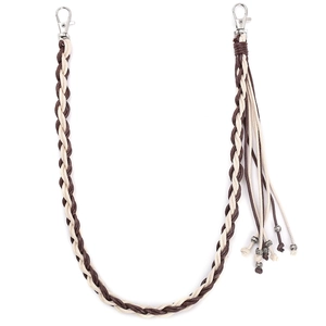 Handmade Woven Wax Thread Waist Chain With Alloy Lobster Clasp Tassel Detail Punk Streetwear Pants Chain For Men Women Jewelry