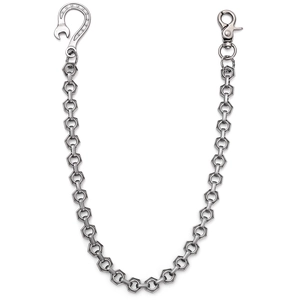 Industrial Punk Metal Waist Chain With Hexagon Nut Links Distressed Wrench Buckle Trouser Chain For Men Women Biker Belt Accessory
