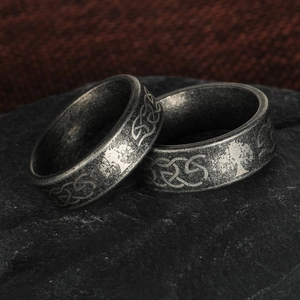 Vintage Tree Of Life Celtic Knot Stainless Steel Ring Antique Silver Viking Punk Band Ring Retro Unisex Jewelry Gift