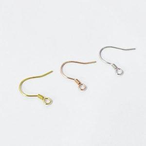 DIY S925 sterling silver earring hooks in gold, rose gold and silver finishes