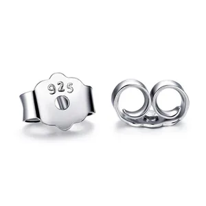 925 Sterling Silver Butterfly Earring Backs Stoppers For Studs DIY Jewelry Findings Accessories 4mm 4.5mm 5mm Replacements