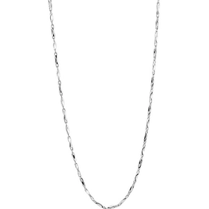 Collana classica in argento sterling S925 da 1 mm con un design geometrico minimalista