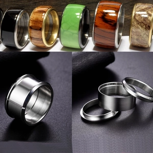 Titanium Steel DIY Ring Blanks For Jewelry Making Handmade Plain Polished Band Unisex Stainless Steel Ring Base Components