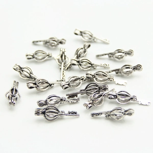 Hollow key locket pendants in S925 sterling silver for DIY jewelry making