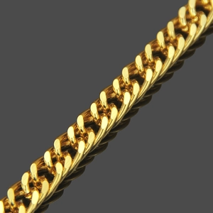 Collana a catena cubana placcata oro 18K per uomo con maglie spesse in stile street