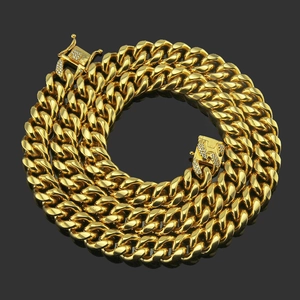 Herren Hip Hop Legierung Glas Strass Panzerkette Halskette Goldfarben Pave Iced Out Geometrischer Schwermetall Schmuck