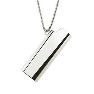 Creative Hip Hop Lighter Case Pendant Necklace For Men Harajuku Style Alloy Rope Chain Necklace Trendy Jewelry Accessory