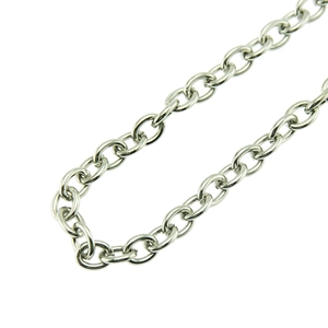 Hip hop punk style silver metal trousers chain for men featuring classic O-link design