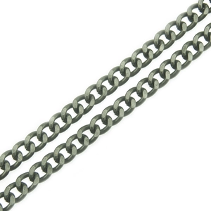 Maskuline grobe Panzerkette in Gunmetal-Optik für Jeans und als stylisches Accessoire