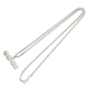 Collier en acier inoxydable avec pendentif calligraphie chinoise Yu Yue Long Men poli