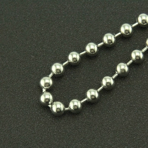 Three-layer punk style golden metal trouser chain with polished ball link design