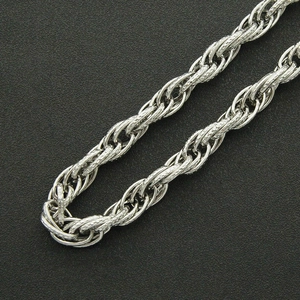 Men's punk silver double-layered rope chain trousers chain accessory for jeans