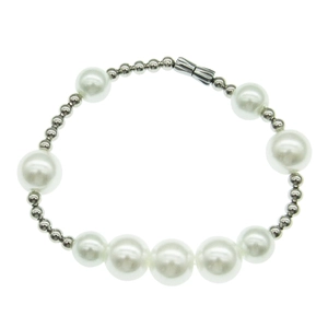Collier Bracelet Künstliche Perle Épissée Chaîne Künstliche Perles Acier Inoxydable Style INS Minimaliste Bijoux Mode Élégant Pour Femmes