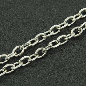 Macro view of polished silver double-layered Cuban chain necklace with mirror finish