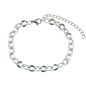 Minimalist Titanium Steel Cable Chain Bracelet For Men Women Polished Silver Color Adjustable Punk Hip Hop Wristband Jewelry