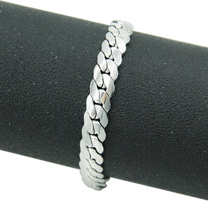 Minimalist Stainless Steel Cuban Link Bracelet For Men Women Hip Hop Punk Silver Color Curb Chain Wristband Unisex Jewelry
