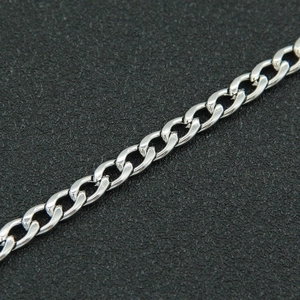 Polished silver cuban link chain necklace in minimalist street style on black texture