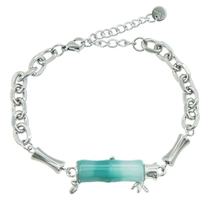 Titanium Steel Bamboo Joint Bracelet Trendy Polished Geometric Link Chain For Men Women Personalized Jewelry Hand Chain