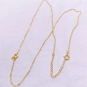 Minimalist S925 sterling silver gold plated necklace with capital letter R pendant