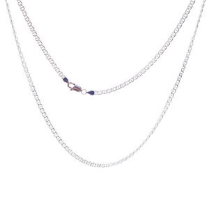 Minimalist S925 sterling silver long link chain necklace with lobster clasp closure