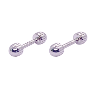 925 Sterling Silver Minimalist Ball Barbell Screw Back Stud Earrings For Men Women Geometric Piercing Fashion Jewelry