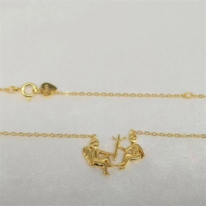 Detailed macro view of S925 sterling silver angel pendant with delicate gold plating