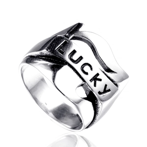 Bague Spinner en Acier Inoxydable pour Hommes Femmes Chiffres Arabes Lucky Gravé Bague Bande Rotative Polie Couleur Acier