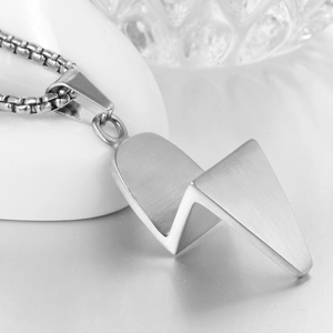 Minimalist Stainless Steel Brushed Geometric Pendant Only Without Chain For Women Men Personalized Industrial Style Jewelry Accessory