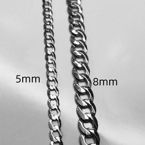 Comparaison détaillée entre bracelets gourmette en argent de 5mm et 8mm en argent massif