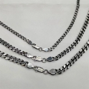 925 Sterling Silver Cuban Link Chain Necklace Vintage Hip Hop Curb Chain Polished Jewelry For Men Women Fashion Gift