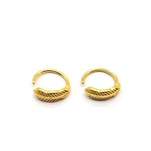 925 Sterling Silver Feather Ear Clips For Women Men Non Pierced Leaf Ear Cuffs Minimalist Electroplated Jewelry Gift