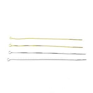 S925 Sterling Silver Box Chain Ear Thread Earrings Accessory DIY Hypoallergenic Long Minimalist Ear Line For Women Jewelry