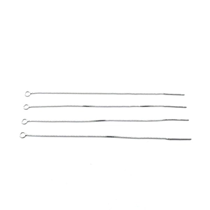 S925 sterling silver box chain threader earrings 4pcs set for DIY jewelry making