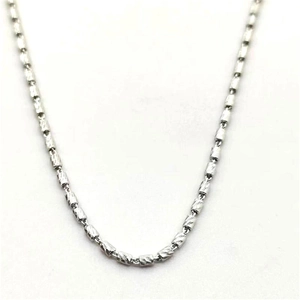 Collier de Chaîne de Taille Diamant Cylindrique en Argent Sterling 925 Unisexe Bijoux de Chaîne de Clavicule Hip Hop à la Mode pour Femmes Hommes