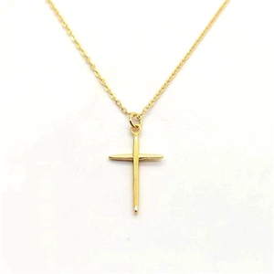 925 Sterling Silver Cross Pendant Necklace Minimalist Gold Silver Plated Religious Christian Jewelry For Men Women Daily Accessory