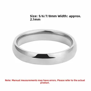 Macro shot of polished S925 sterling silver ring showing width and smooth finish