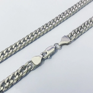925 Sterling Silver Curb Chain Necklace Real Gold Plated Hip Hop Punk Style Minimalist Jewelry For Men Women Jewelry Gift
