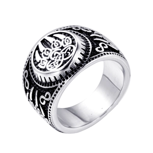 Vintage Viking Bear Claw Ring For Men Titanium Steel Celtic Knot Band Ring Retro Nordic Totem Punk Gothic Jewelry Gift