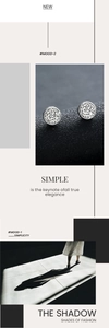 Close-up of vintage silver dragon-pattern magnetic earring with fine engraved texture