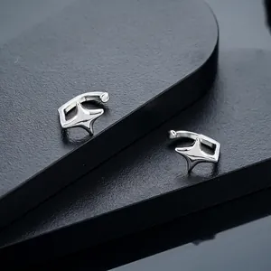 Minimalist Copper Star Ear Cuff For Women Men No Piercing Silver Plated Meteor Four Pointed Star Ear Bone Clip Trendy Jewelry