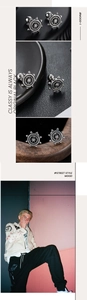 Macro detail of retro rudder studs with screw-back design and vintage silver finish