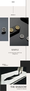 Detailed view of gold and silver magnetic ear clips with Greek meander and Om symbol