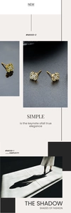 Detail of gold hollowed cross pattern earrings with luxury metal texture and vintage design